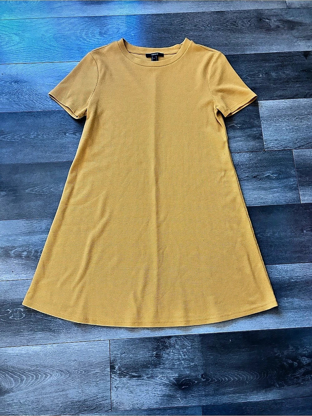 Forever 21 Mini A-Line Dress in Yellow Large